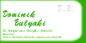 dominik bulyaki business card