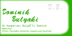 dominik bulyaki business card